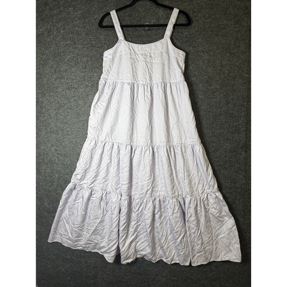 The Drop Women’s Small Lavender Purple Tencel Tiered Maxi Sundress Pockets S - Picture 2 of 10